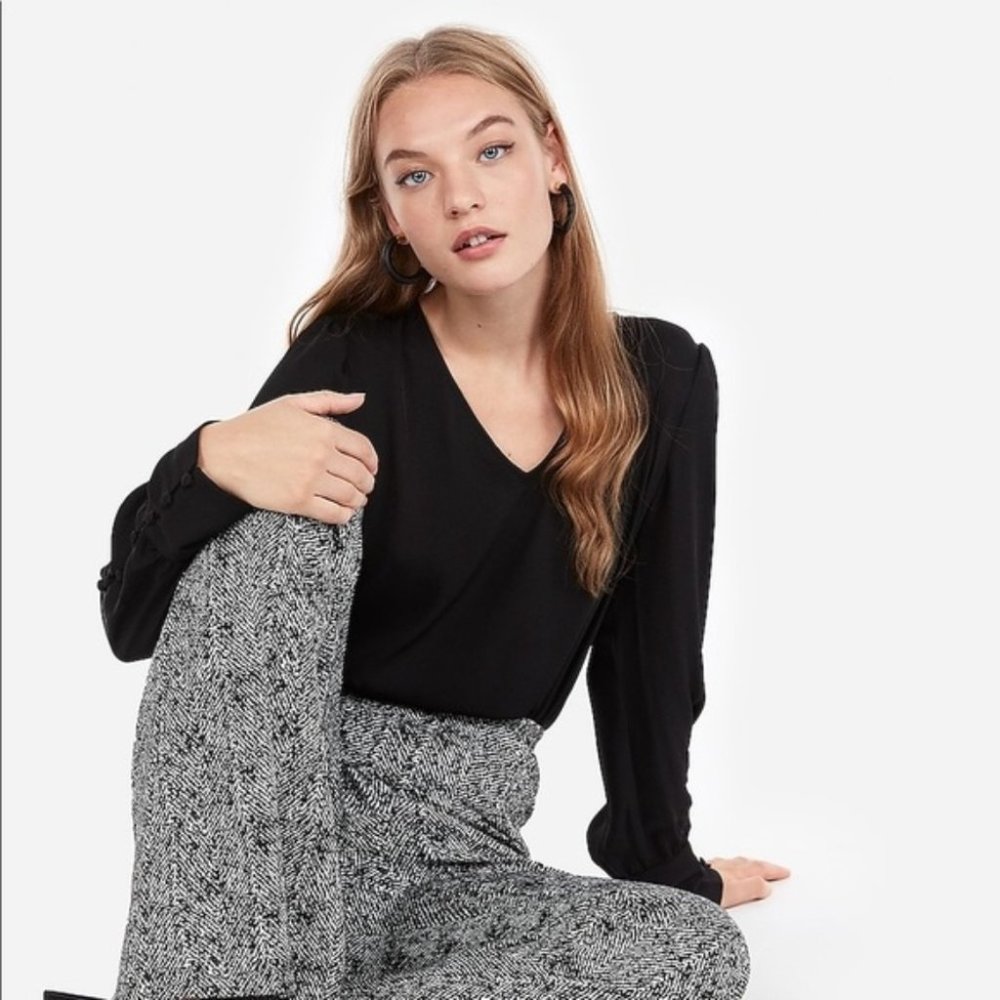 Express Portifino Size XSmall Long Sleeve Blouse